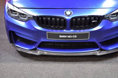Cenevre, İsviçre, Mart 06-2018: Gims 'de Bmw M3 C