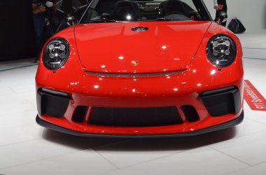 Paris, Fransa - 02 Ekim 2018: Porsche 911 Speedster Concept at Paris Motor Show