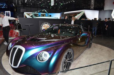 Cenevre, İsviçre, Mart 06-2018: Eadon Green Zeclat at Gims