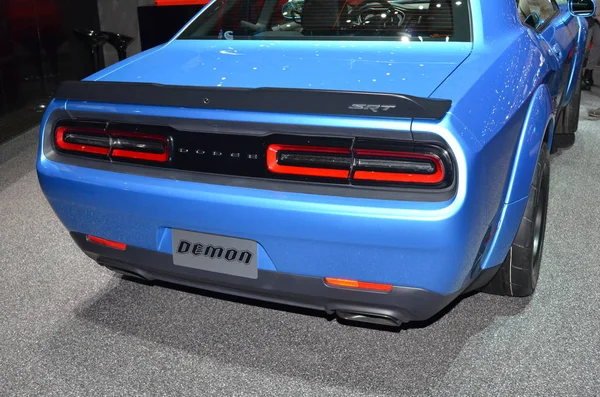 Genebra, Suíça, 06 de março de 2018: Dodge Demon na GIMS — Fotografia de Stock