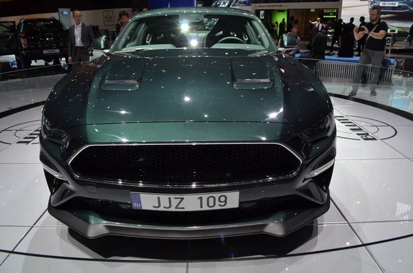 Geneva, Switzerland, March 07-2018: Ford Mustang Bullitt at Gims — 스톡 사진