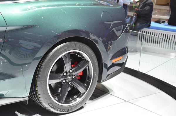 Genebra, Suíça, março 07-2018: Ford Mustang Bullitt na GIMS — Fotografia de Stock