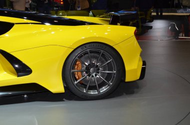 Cenevre, İsviçre, Mart 07-2018: Hennessey Venom F5 at Gims