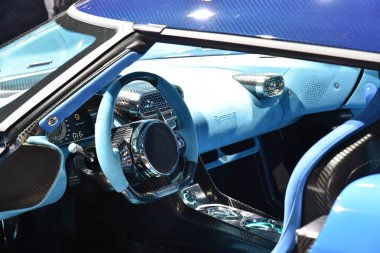 Cenevre, İsviçre, Mart 06-2018: Gims 'de Koenigsegg Regera