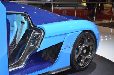 Cenevre, İsviçre, Mart 06-2018: Gims 'de Koenigsegg Regera