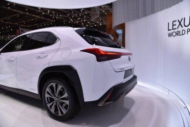 Cenevre, İsviçre, Mart 06-2018: Lexus Ux Gims 'de saat 250