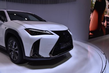 Cenevre, İsviçre, Mart 06-2018: Lexus Ux Gims 'de saat 250