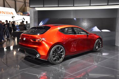 Geneva, Switzerland, March 06-2018: Mazda KAI Concept at GIMS