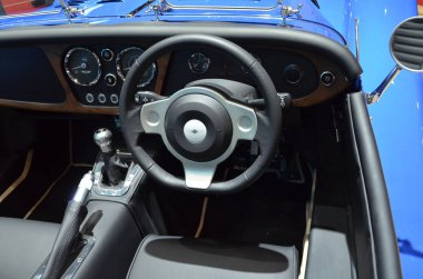 Cenevre, İsviçre, Mart 06-2018: Morgan Plus 8 at Gims