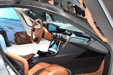 Cenevre, İsviçre, Mart 06-2018: Rimac C Two at Gims