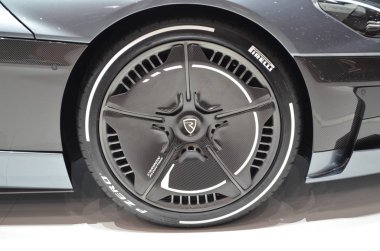 Cenevre, İsviçre, Mart 06-2018: Rimac C Two at Gims