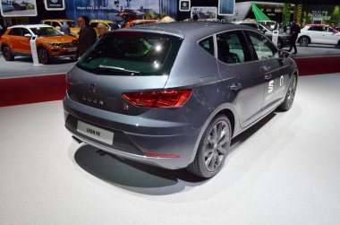 Cenevre, İsviçre, Mart 06-2018: Gims 'de Koltuk Leon Fr