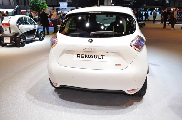 stock image Geneva, Switzerland, March 06-2018: Renault Zoe at GIMS