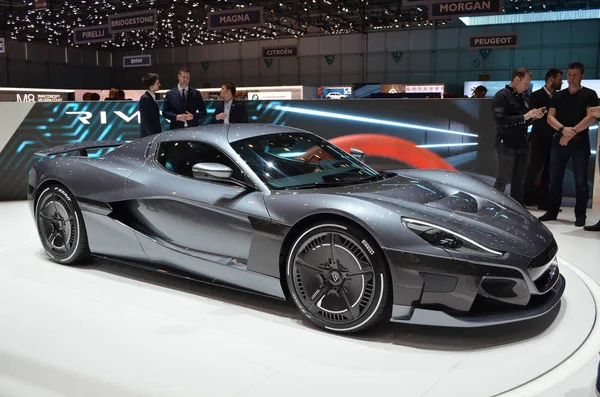 Genebra, Suíça, 06 de março de 2018: Rimac C Two na GIMS — Fotografia de Stock