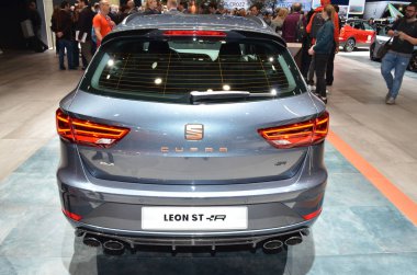 Cenevre, İsviçre, Mart 06-2018: Gims 'de Leon St-R koltuğu