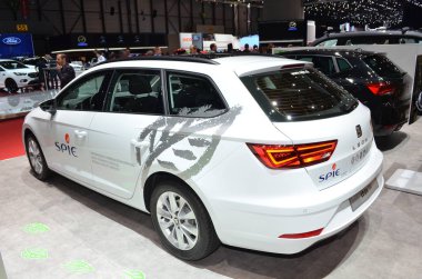 Cenevre, İsviçre, Mart 06-2018: Gims 'de Koltuk Leon Tgi