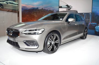 Cenevre, İsviçre, Mart 06-2018: Volvo V60 at Gims
