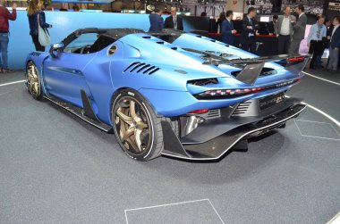 Cenevre, İsviçre, Mart 06-2018: İtalyan tasarımı Zerouno Duerta at Gims