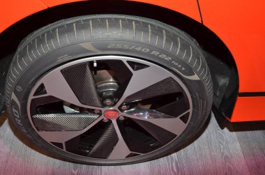 Cenevre, İsviçre, Mart 06-2018: Jaguar i-Pace Ev 400 at Gims