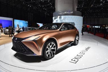 Cenevre, İsviçre, Mart 06-2018: Lexus Lf-1 Sınırsız Kavram at Gims