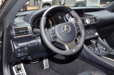 Cenevre, İsviçre, Mart 06-2018: Lexus Rc 300h at Gims