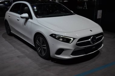 Cenevre, İsviçre, Mart 06-2018: Mercedes A-klass A180d at Gims