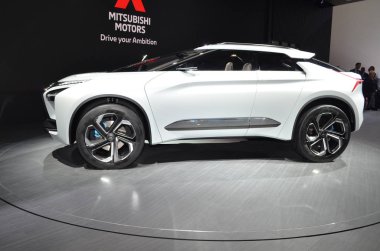 Cenevre, İsviçre, Mart 06-2018: Mitsubishi Asx Cleartech at Gims
