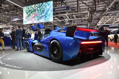 Cenevre, İsviçre, Mart 06-2018: Pininfarina H2 Hız Gims