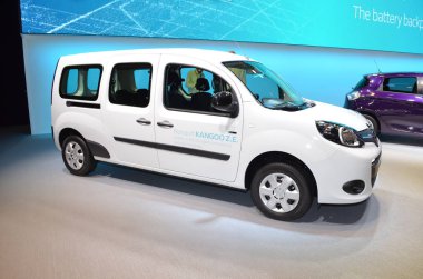 Cenevre, İsviçre, Mart 06-2018: Renault Kangoo Z.E. Gims 'de