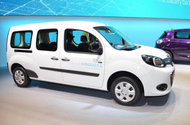 Cenevre, İsviçre, Mart 06-2018: Renault Kangoo Z.E. Gims 'de