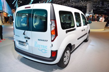 Cenevre, İsviçre, Mart 06-2018: Renault Kangoo Z.E. Gims 'de