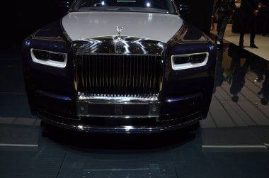 Cenevre, İsviçre, Mart 06-2018: Rolls Royce Phantom One at Gims