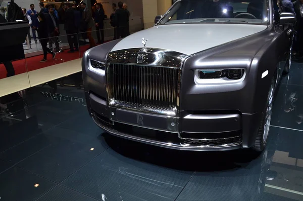 Ginebra, Suiza, 06 de marzo de 2018: Rolls Royce Phantom One of One en GIMS — Foto de Stock