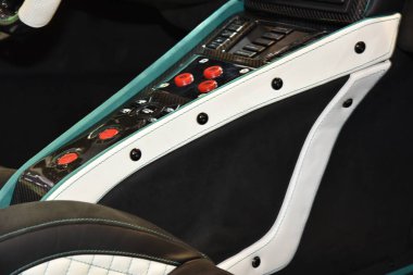 Cenevre, İsviçre, Mart 06-2018: Gims İsviçre 'de Sin Car R1550 Eklenti hibrit