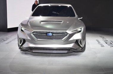Cenevre, İsviçre, Mart 06-2018: Subaru Viziv Tourer Concept at Gims