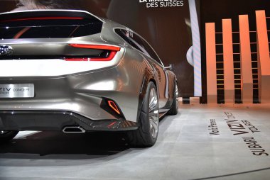 Cenevre, İsviçre, Mart 06-2018: Subaru Viziv Tourer Concept at Gims