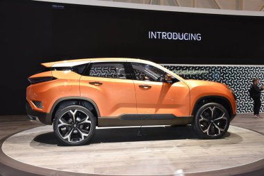 Cenevre, İsviçre, Mart 06-2018: Tata H5x at Gims