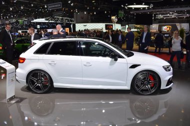 Cenevre, İsviçre, Mart 06-2018: Gims 'de Audi Rs3