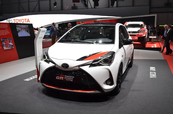 Ginebra, Suiza, 06 de marzo de 2018: Toyota Yaris GRMN en GIMS — Foto de Stock