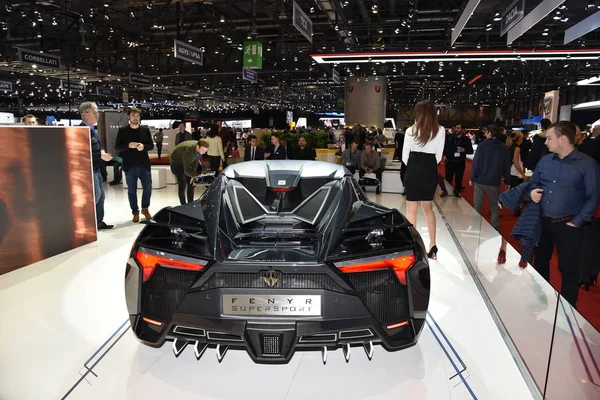 Ginebra, Suiza, 06 de marzo de 2018: W Motor Fenyr Supersport en GIMS — Foto de Stock