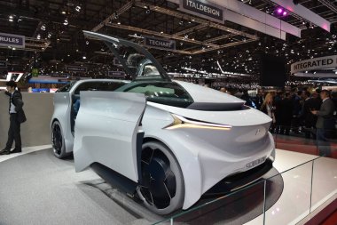 Cenevre, İsviçre, Mart 06-2018: Gims 'de Icona Nucleus