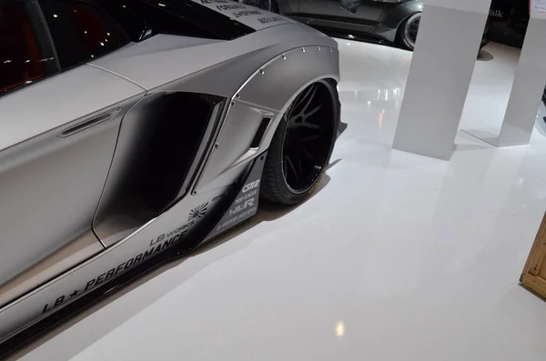 Cenevre, İsviçre, Mart 06-2018: Lamborghini İbperformans at Gims — Stok fotoğraf