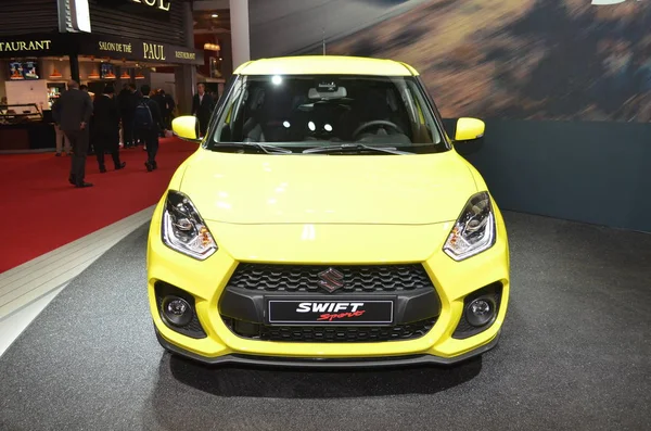 Paris, França - 03 de outubro de 2018: Suzuki Swift Sport no Paris Motor Show — Fotografia de Stock