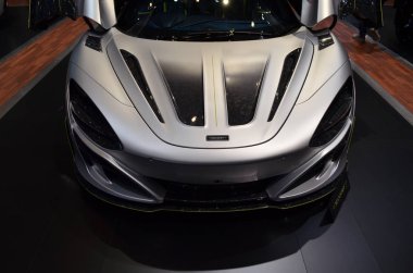 Cenevre, İsviçre, Mart 06-2018: Gims 'de zorunlu Mclaren 720' ler