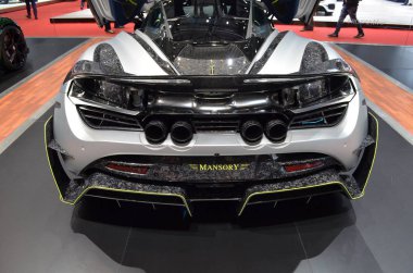 Cenevre, İsviçre, Mart 06-2018: Gims 'de zorunlu Mclaren 720' ler