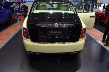 Cenevre, İsviçre, Mart 06-2018: Rolls Royce Mansory Bushukan Edition at Gims