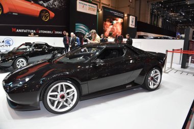 Cenevre, İsviçre, Mart 06-2018: Gims 'de Lancia Stratos