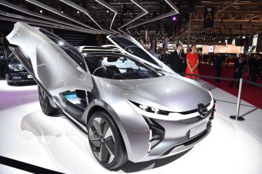 Paris, Fransa - Ekim 03, 2018: Gac Motor Enverge, Paris Motor Fuarı