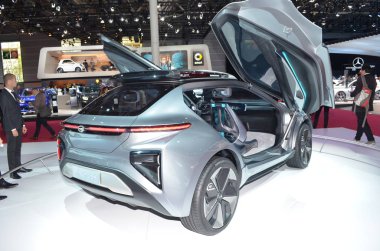 Paris, Fransa - Ekim 03, 2018: Gac Motor Enverge, Paris Motor Fuarı