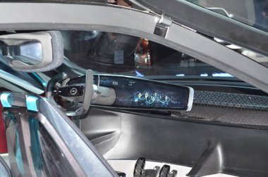 Paris, Fransa - Ekim 03, 2018: Gac Motor Enverge, Paris Motor Fuarı